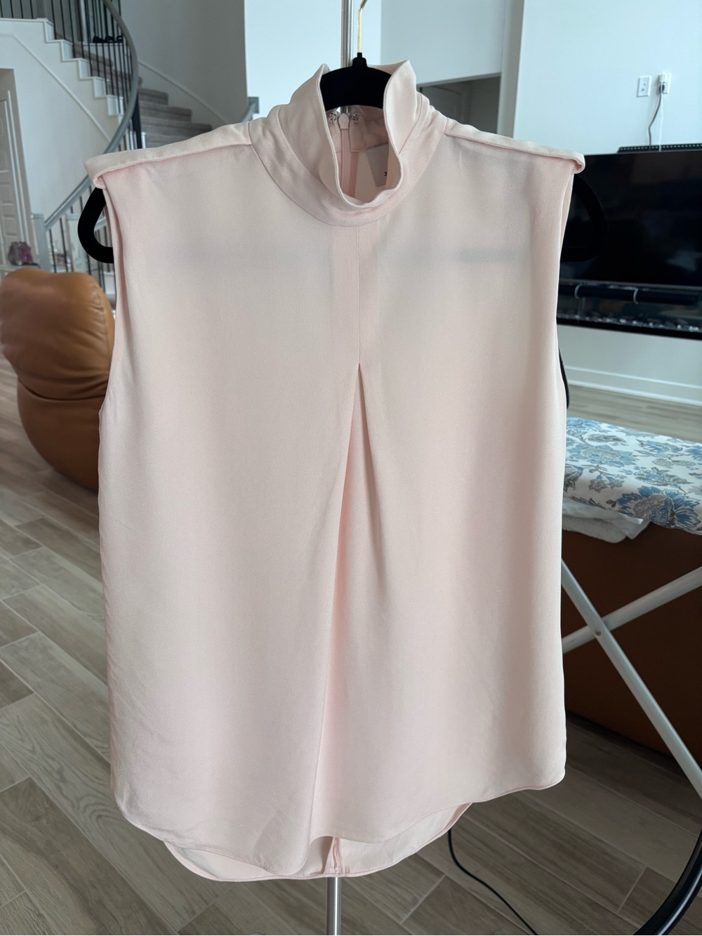3.1 Phillip Lim Sleeveless Mock Neck Camisole - Pale Pink